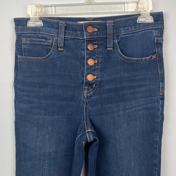 Madewell 10" High Rise Skinny button fly Jeans size 25 - Picture 3 of 11